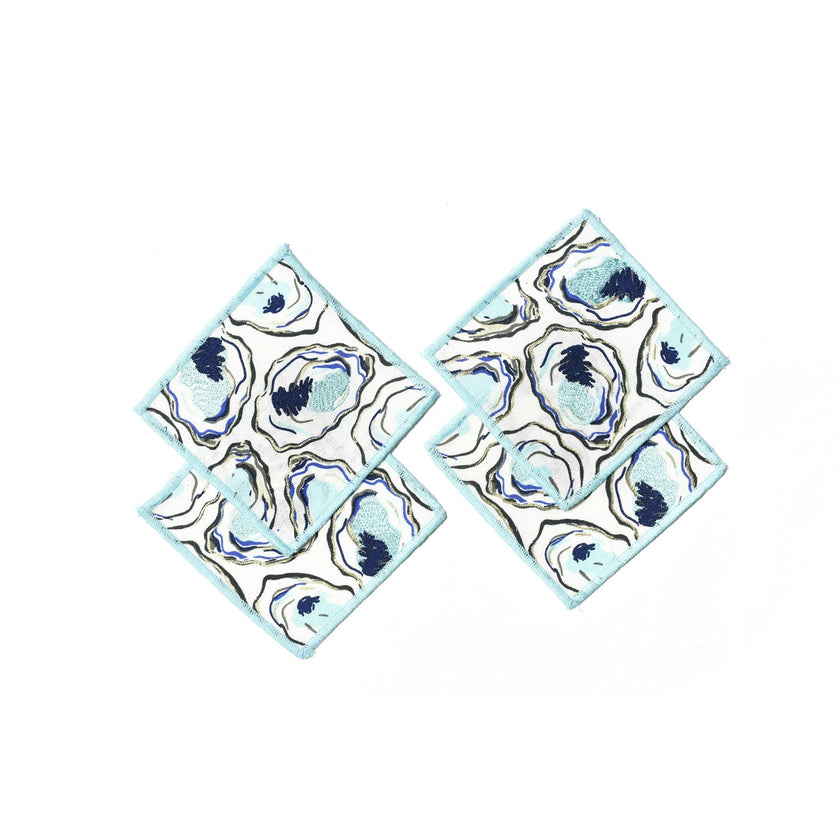 Oyster Print Cocktail Napkins