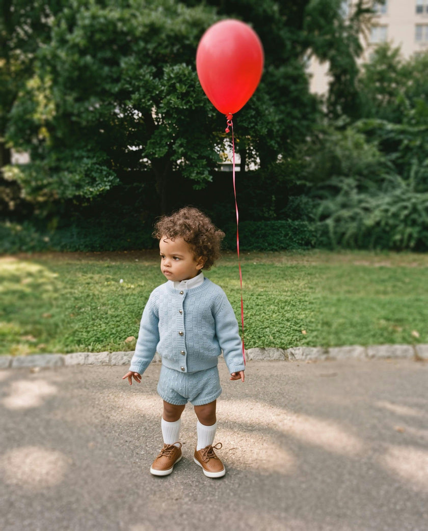 The Aspen Cashmere Baby Bloomer | Sky