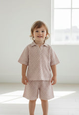 Harley Shorts and T-Shirt Set Dusty Rose