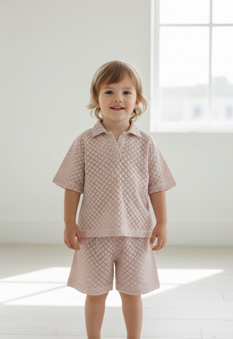 Harley Shorts and T-Shirt Set Dusty Rose
