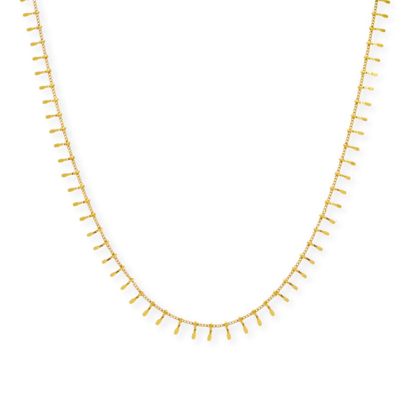 Golden Fringe Necklace