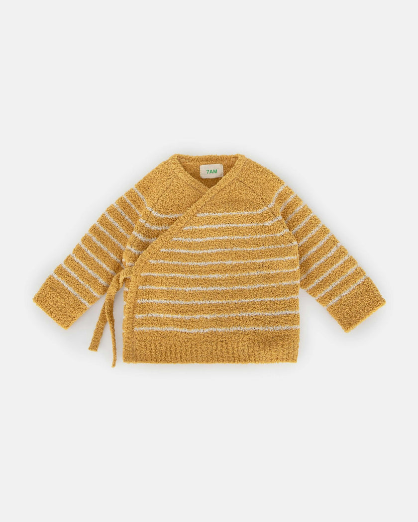 Wrap Top Striped - Fuzzy