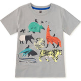 Rainforest Animals Graphic Tee, Grey