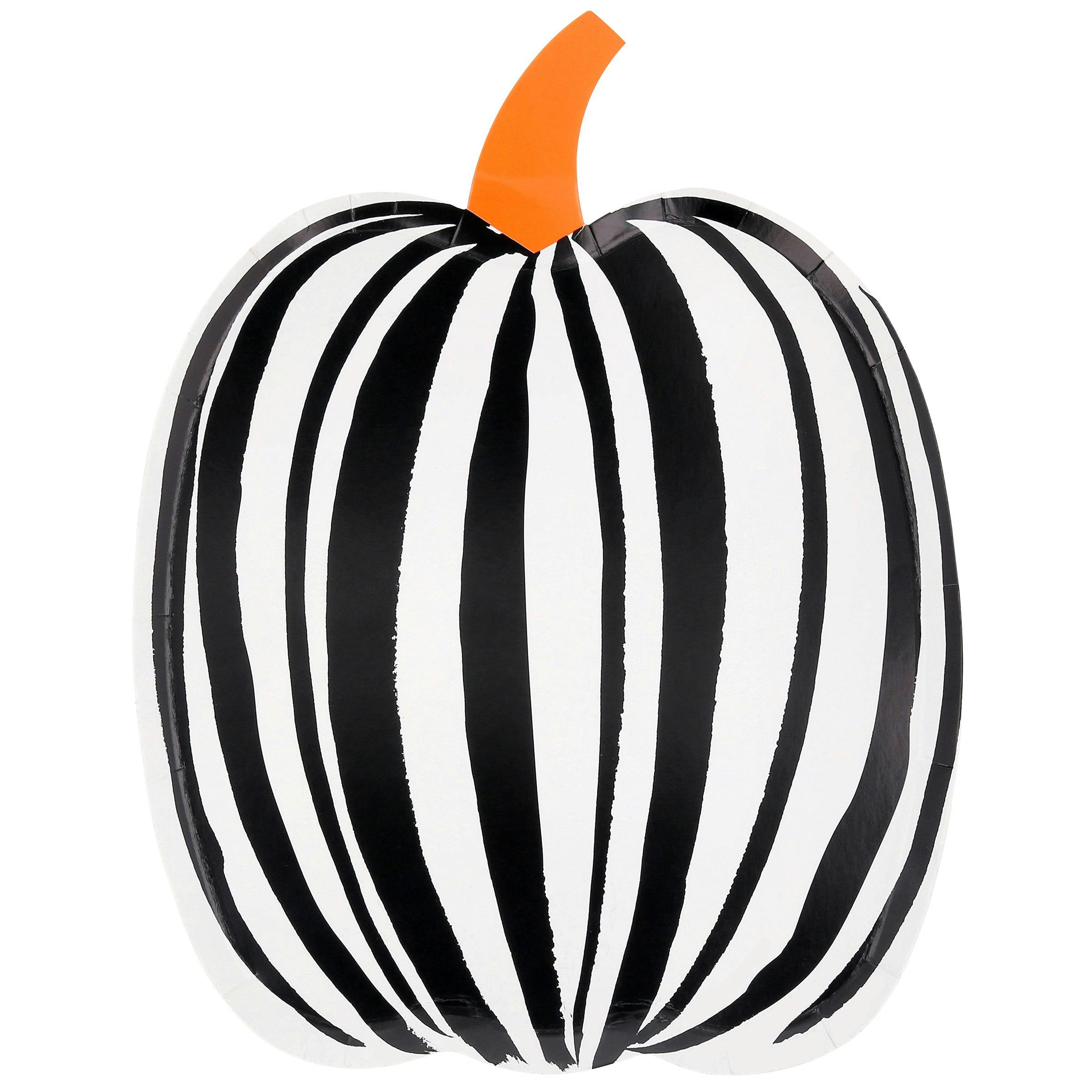 Stripe Pumpkin Plates