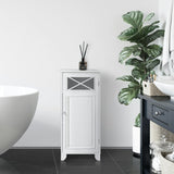 Dawson Wooden Floor Cabinet with Cross Molding