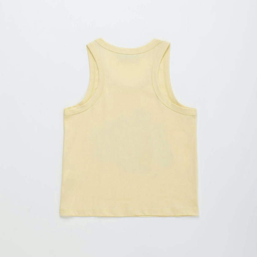 VINTAGE FLOWERS TANK TOP VANILLA