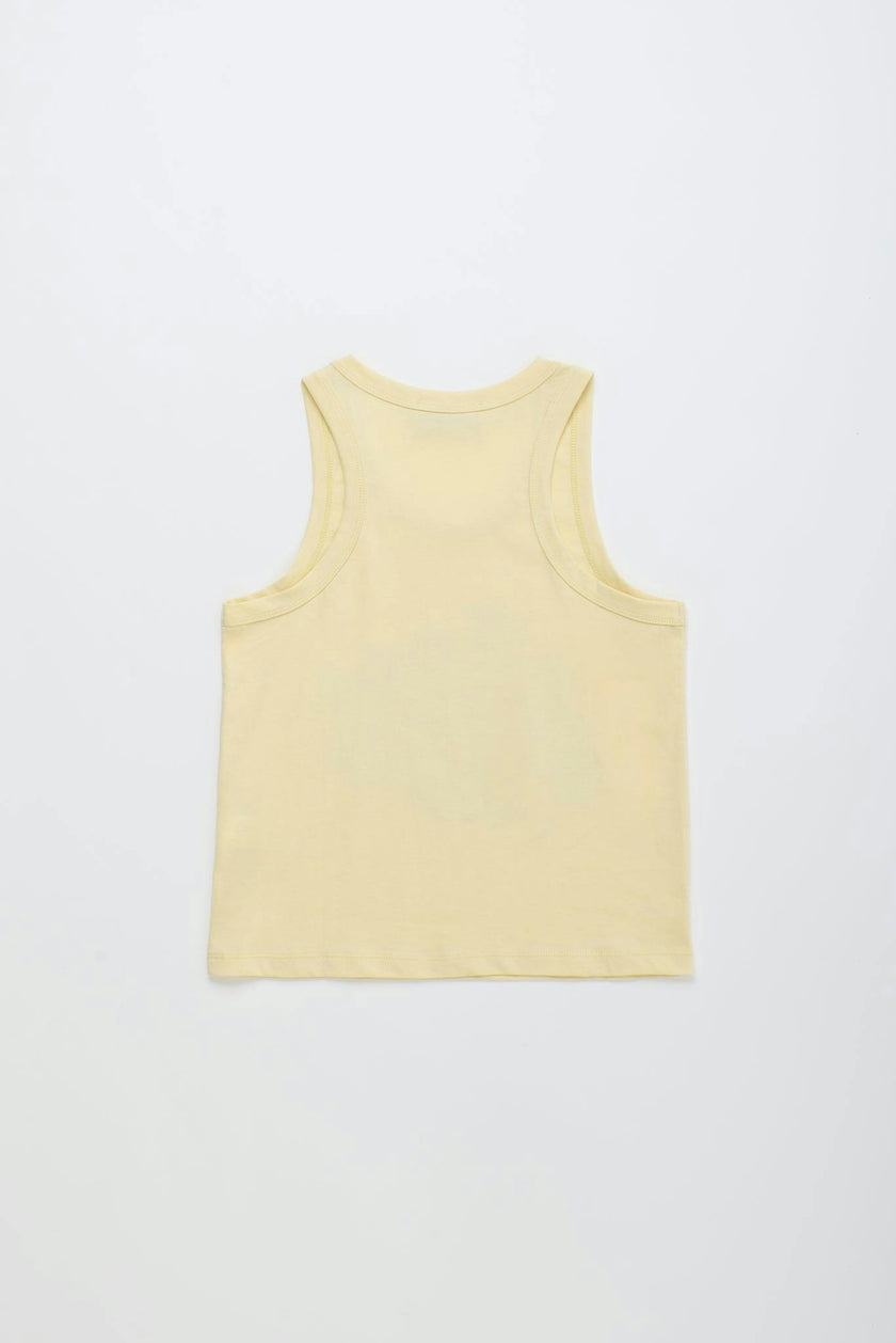 VINTAGE FLOWERS TANK TOP VANILLA
