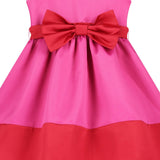 Florence Bow Satin Girls Party Dress