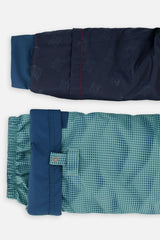 Two Piece Play Snowsuit Greyish Blue And Navy With Greyish Blue Pants
