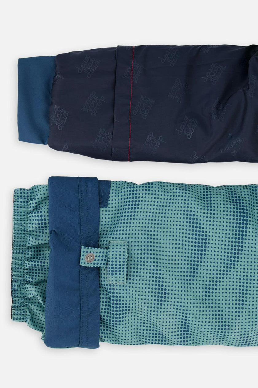 Two Piece Play Snowsuit Greyish Blue And Navy With Greyish Blue Pants