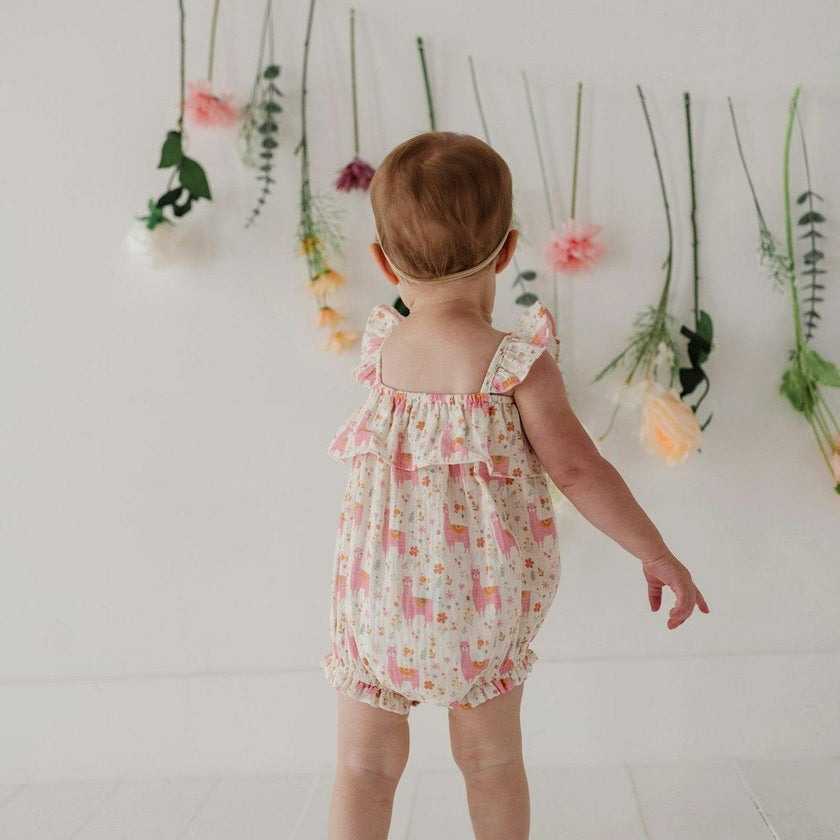 Baby Girl Gauze Bubble Romper