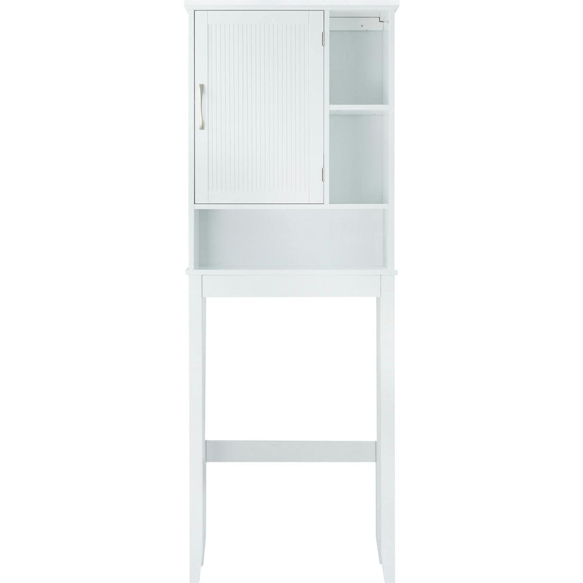 Newport Contemporary Wooden Over-the-Toilet Storage Cabinet with Shelves