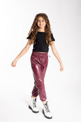 Leather Joggers