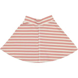 Horizontal Striped A-Line Short Skirt
