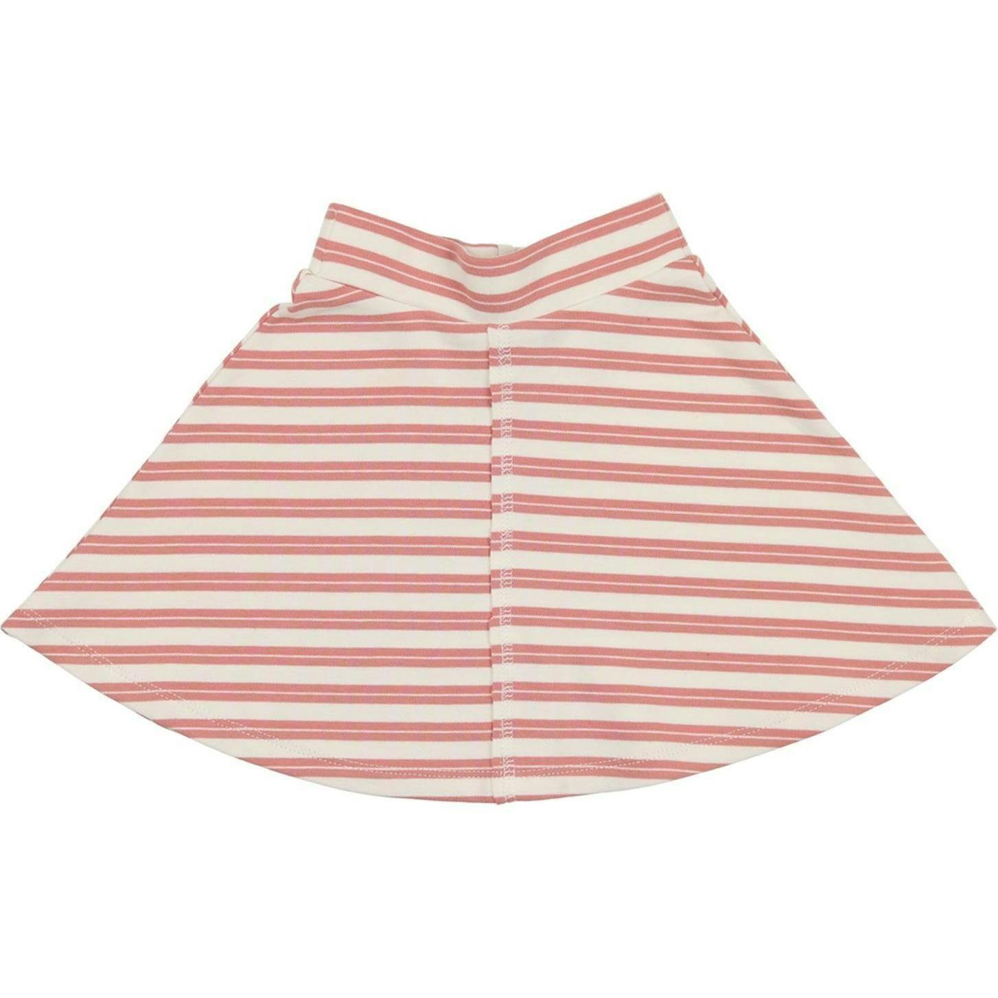 Horizontal Striped A-Line Short Skirt