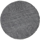 Black Tea Round Woolable Rug