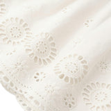 Organic Eyelet Flutter Dress - Ivory Eyelet
