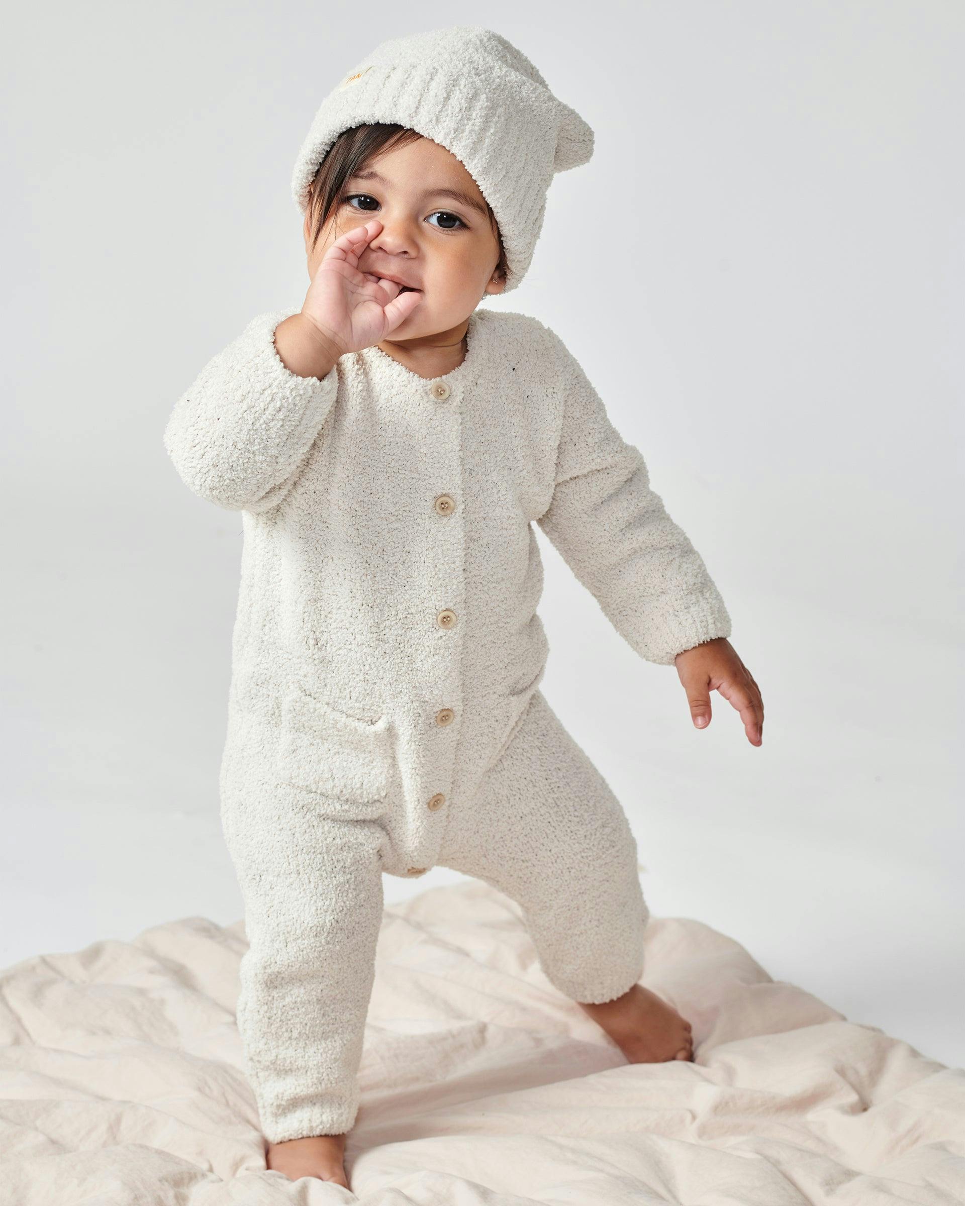 Long Sleeve Jumpsuit - Fuzzy