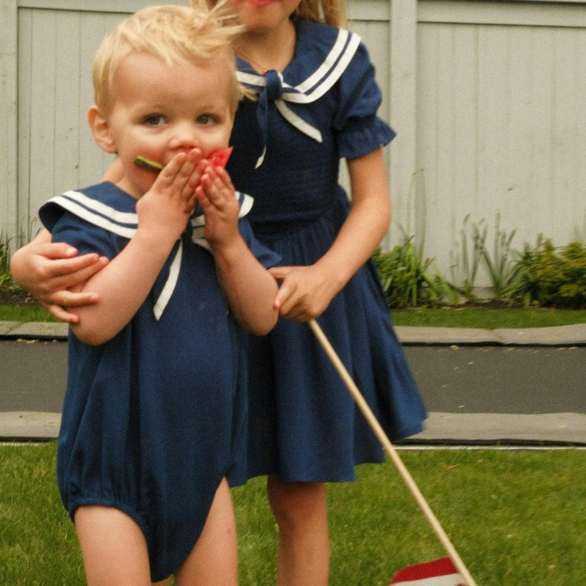 Mini Alice Dress in Navy