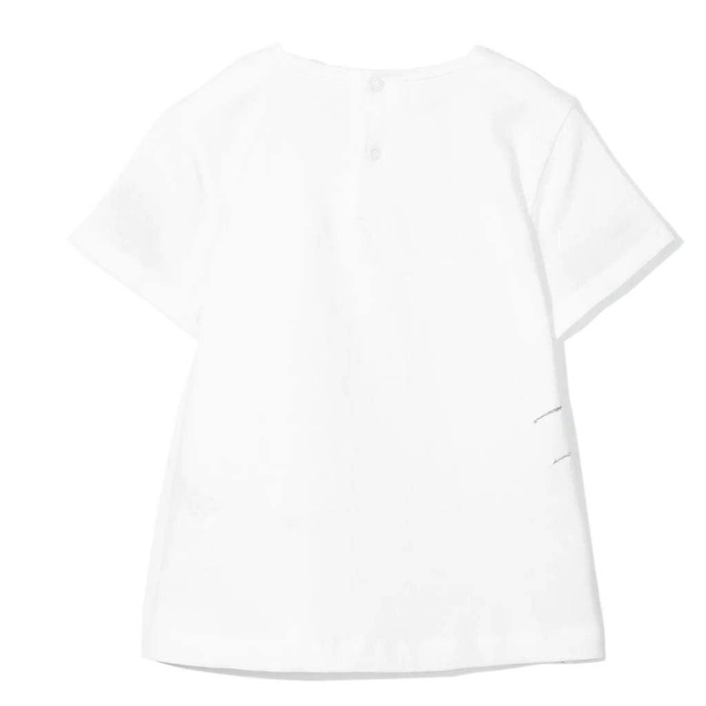 White Ballerina Embroidery T-shirt
