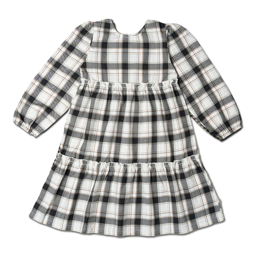 Organic Long Sleeve Tiered Dress