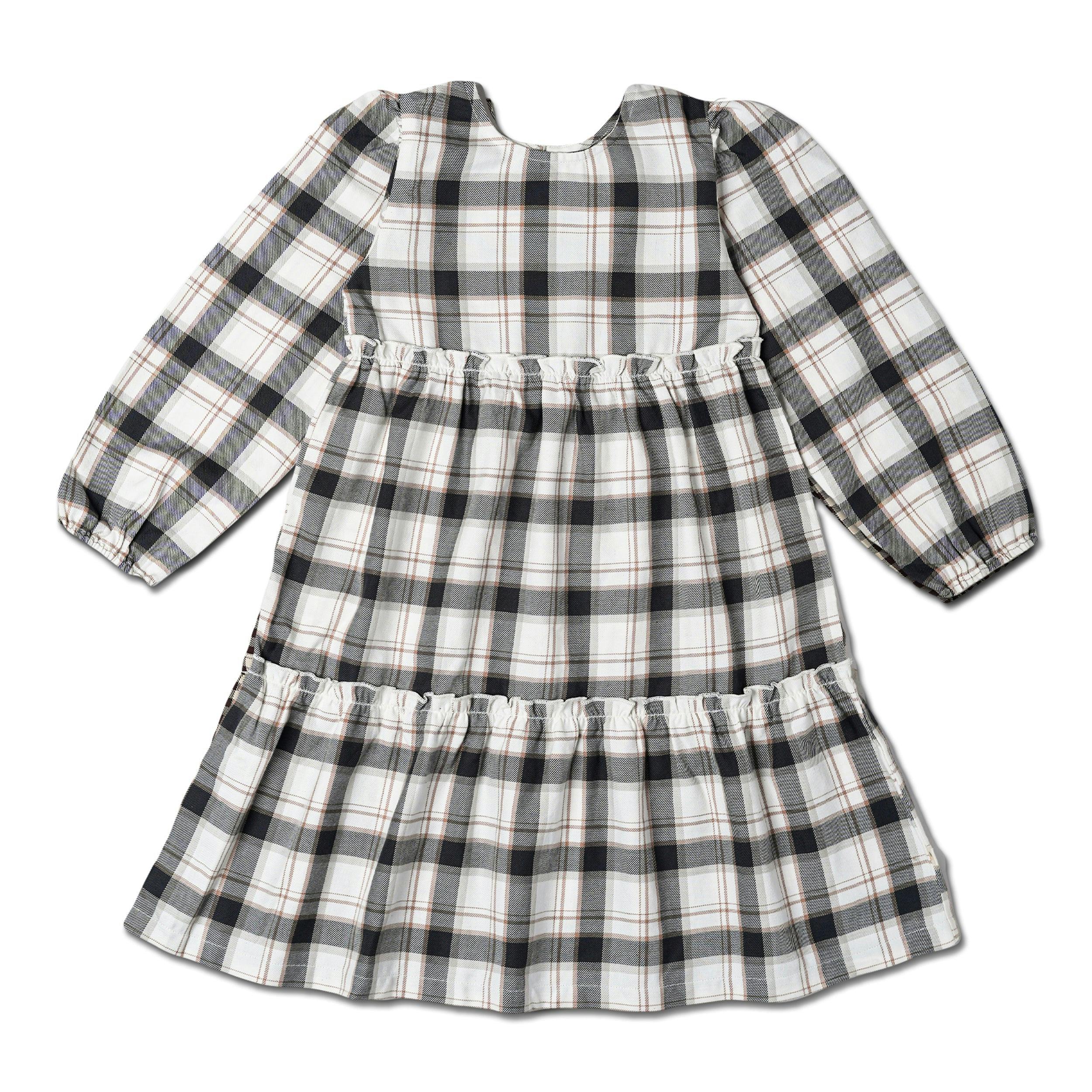 Organic Long Sleeve Tiered Dress