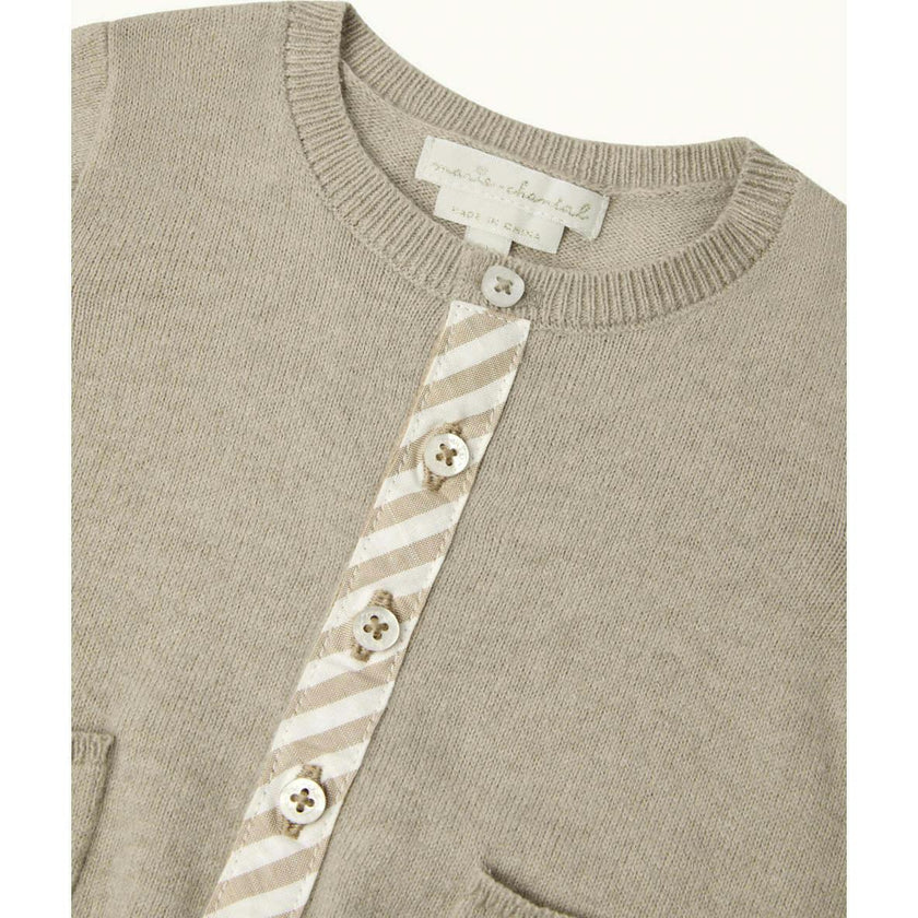 Casey Baby Cardigan - Sepia