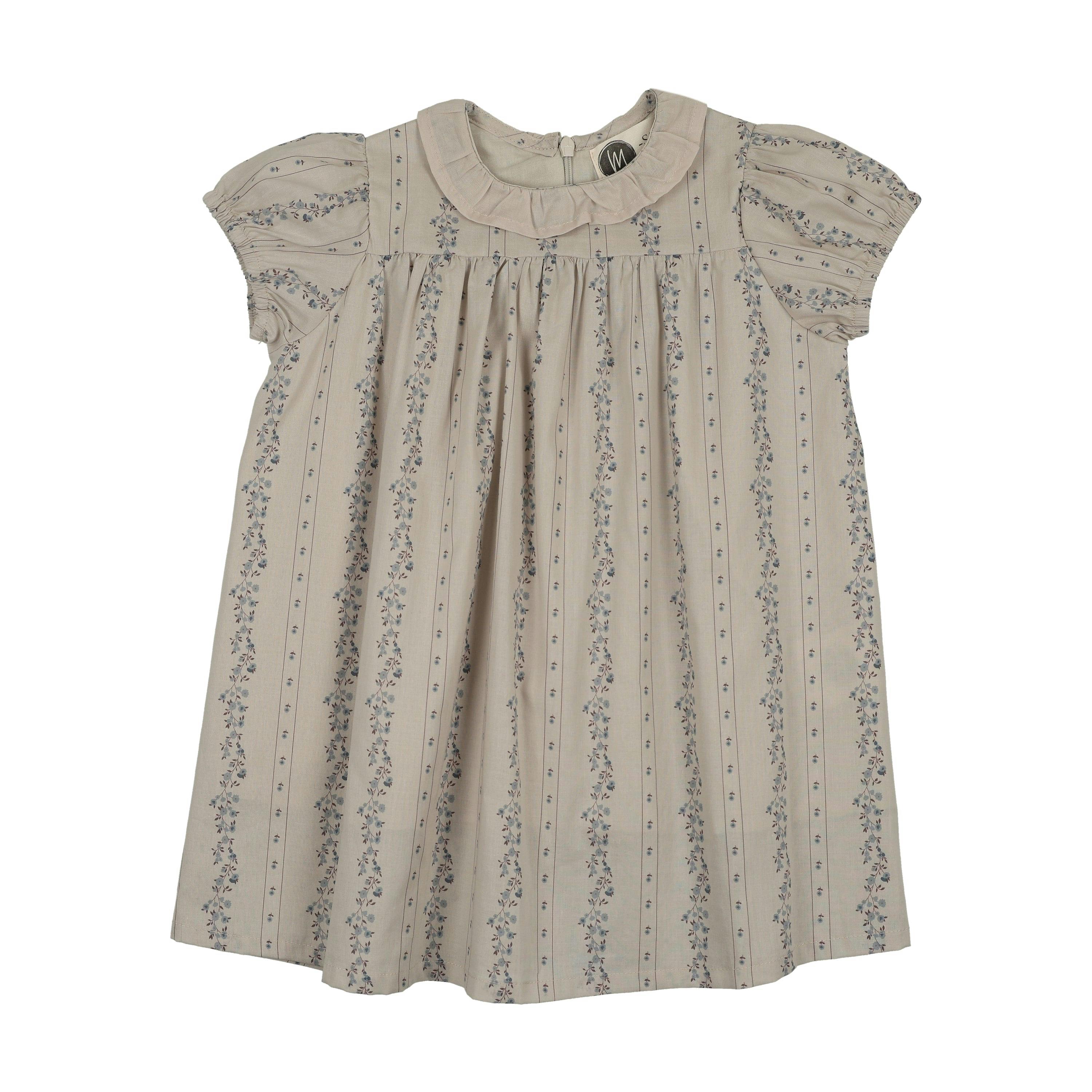 Floral Vine Short Sleeve Dress