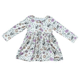 Long Sleeve Henley Dress Christmas Dogs