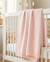 Soft Cotton Bubble-Knit Baby Stroller Blanket