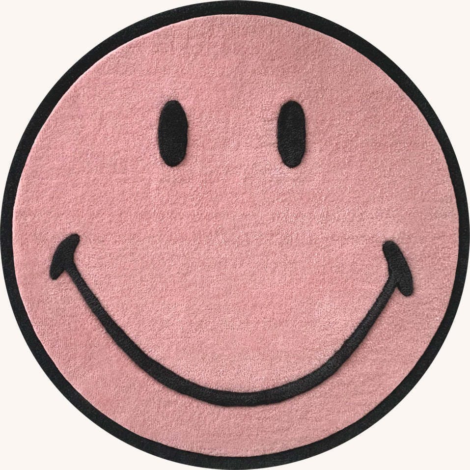 Round Smiley Rug