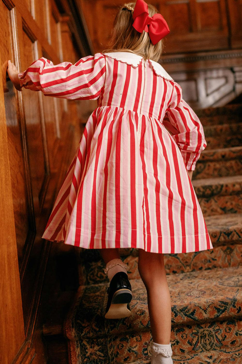 Mini Hawthorn Dress in Candy Cane Stripe