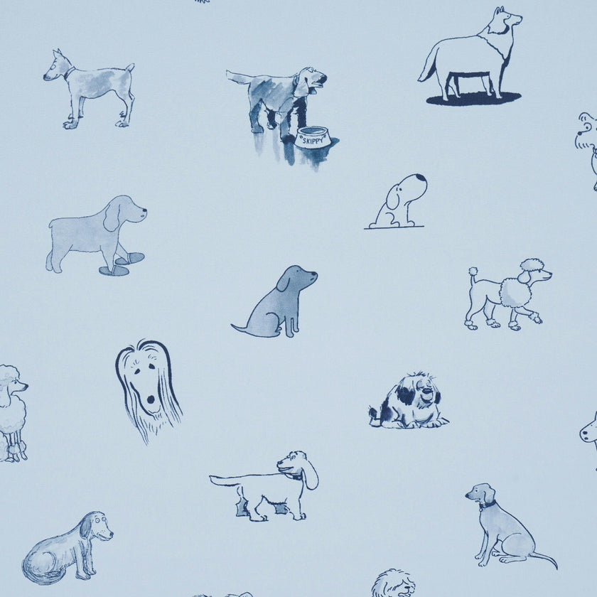 Good Dogs Everywhere Woven Wallpaper