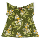Green Floral Bamboo Dress & Bloomer Set