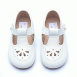 Robin British Pre-Walker Baby Shoes - White