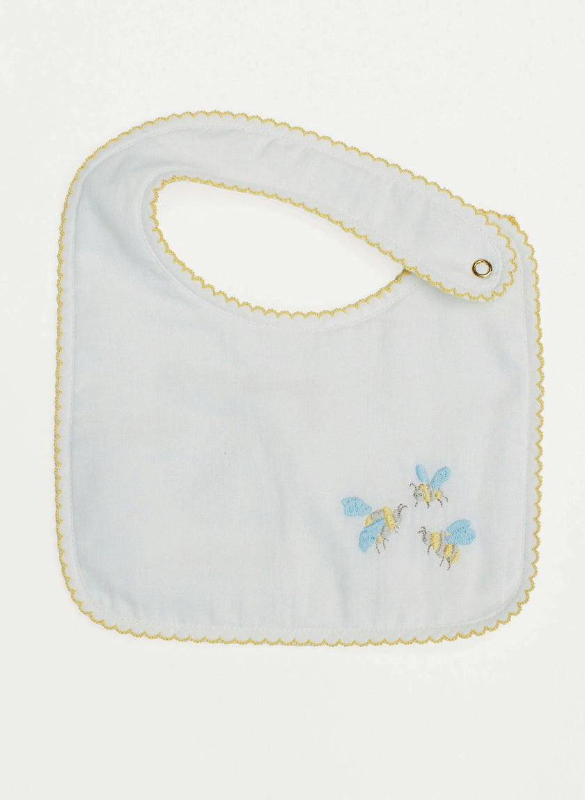 Baby Classic Bib - Embroidered Bee