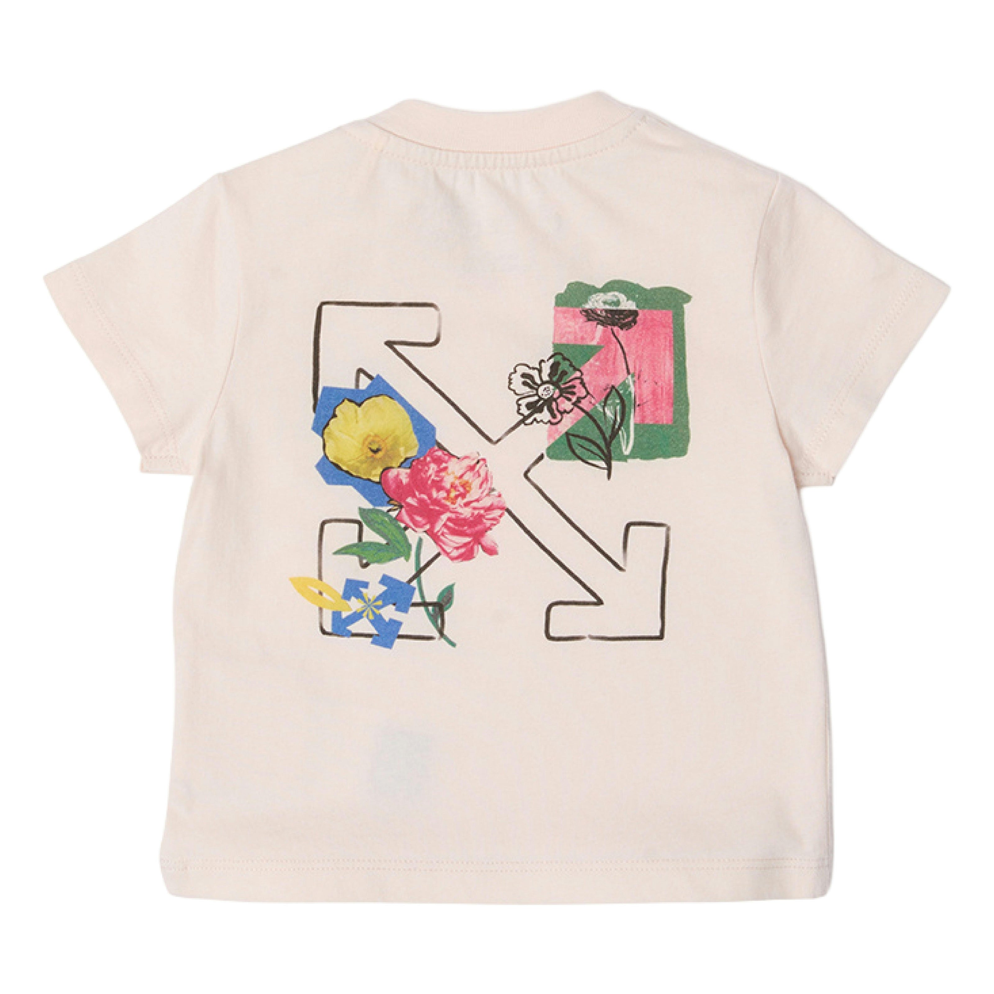 Pink Arrow Flower T‑Shirt