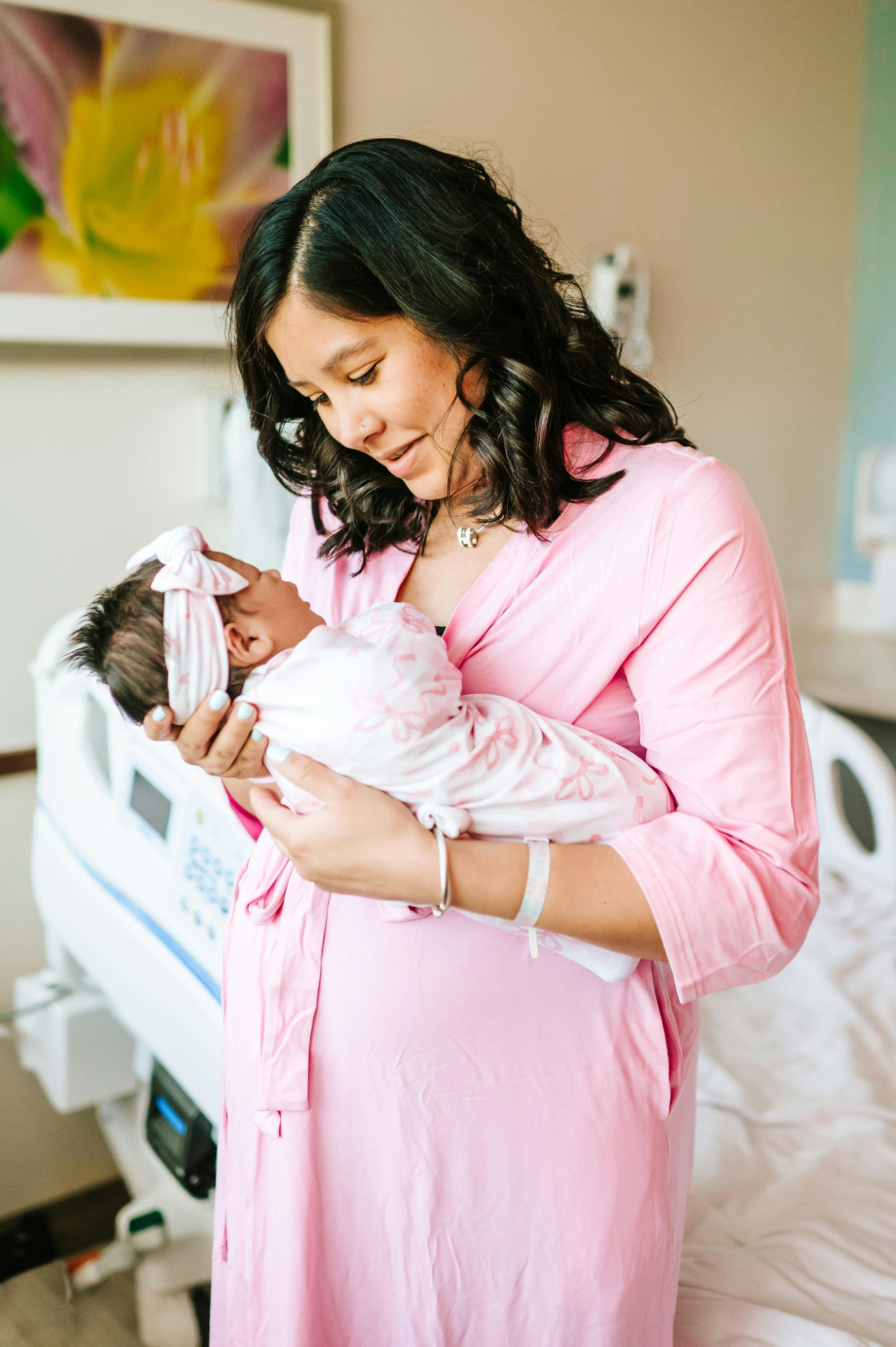 Mommy Robe - Solid Pink