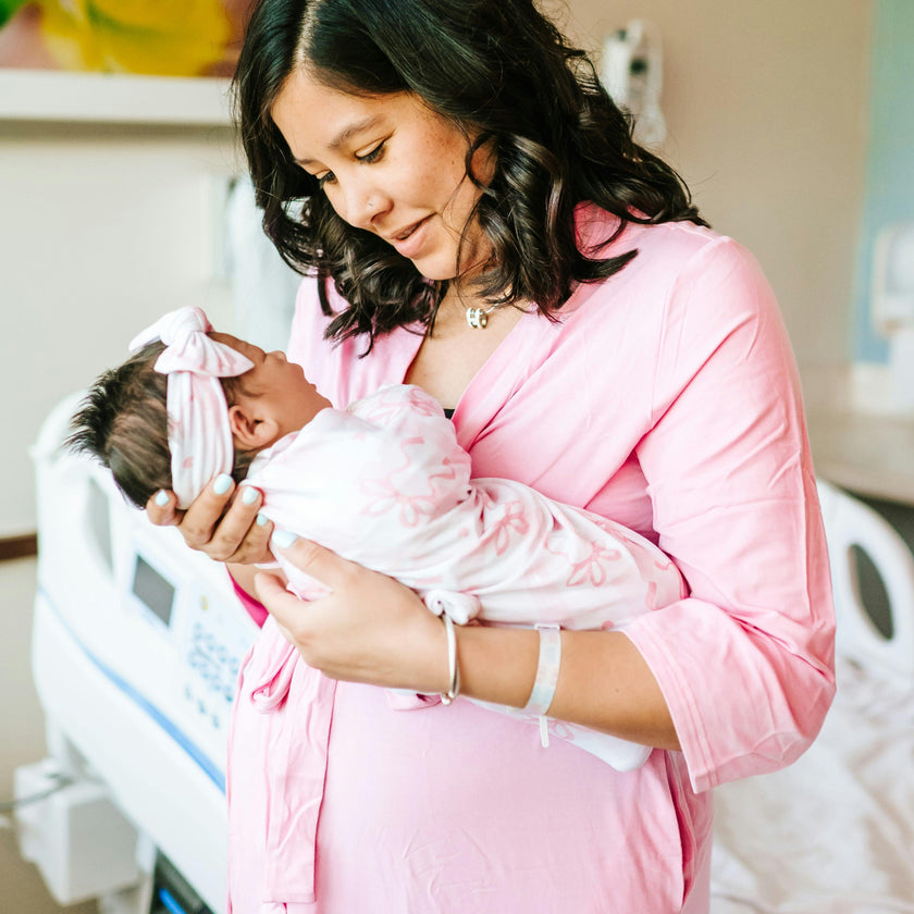 Mommy Robe - Solid Pink