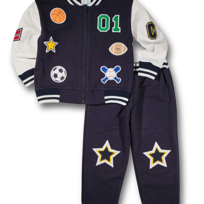French Terry Pants With Stars