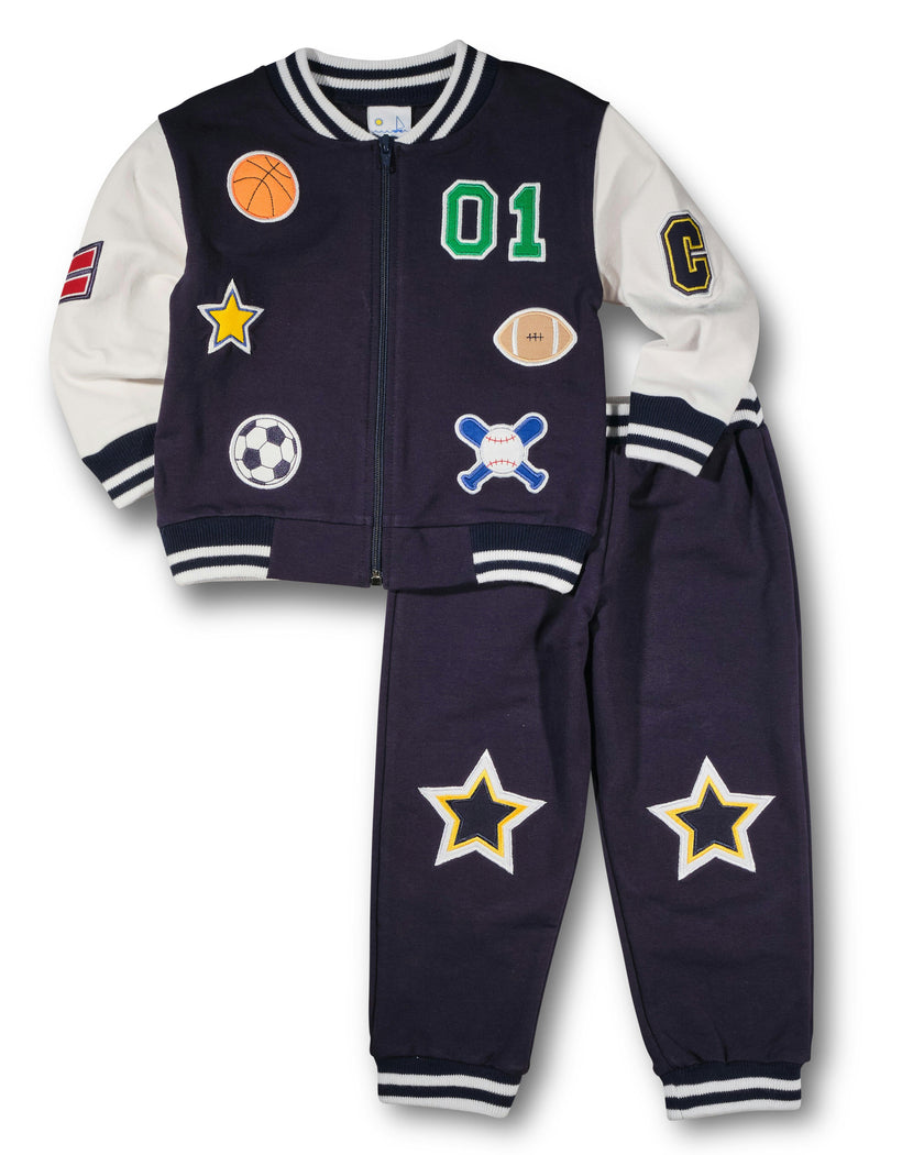 French Terry Pants With Stars