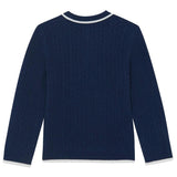 TARTINE ET CHOCOLAT Cableknit Polo - Marine