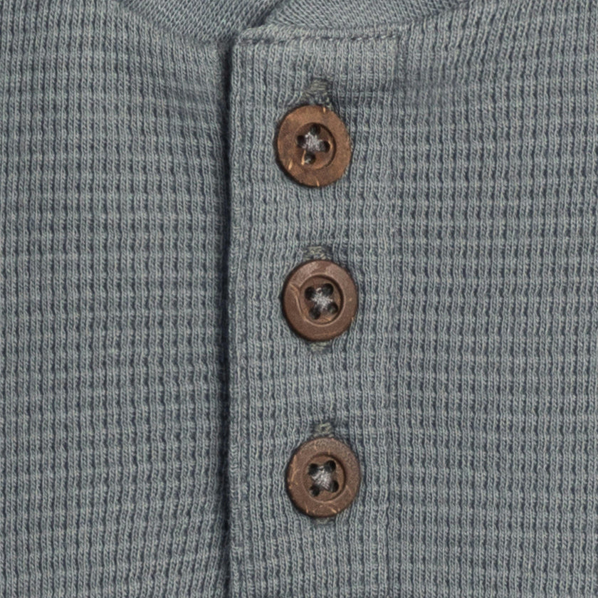 Crosby Waffle Knit Henley Romper
