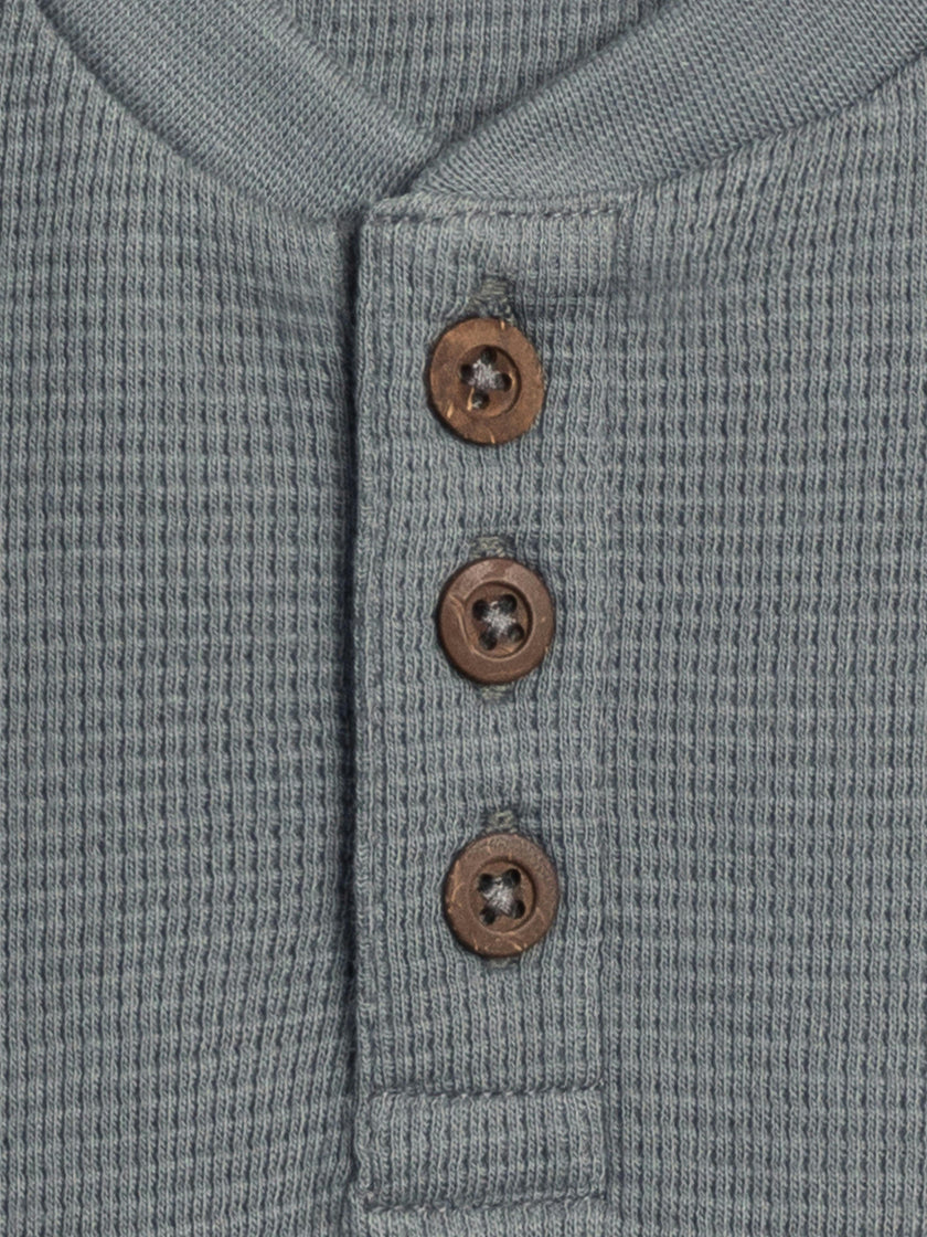 Crosby Waffle Knit Henley Romper