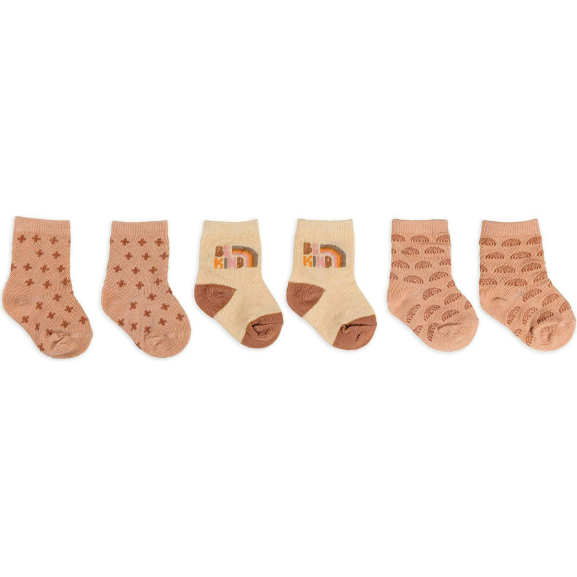 Baby Socks Trios With Zipper Wash Bag