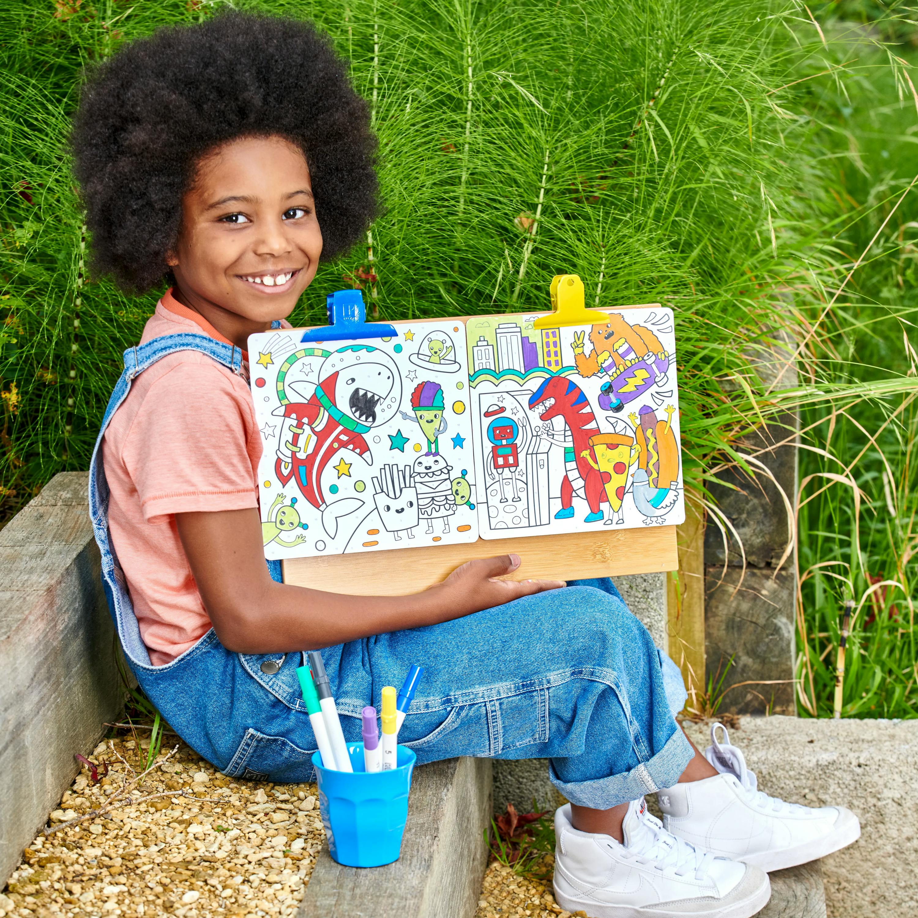 Colortopia Color By Number Paint Marker Kit - Epic Adventures