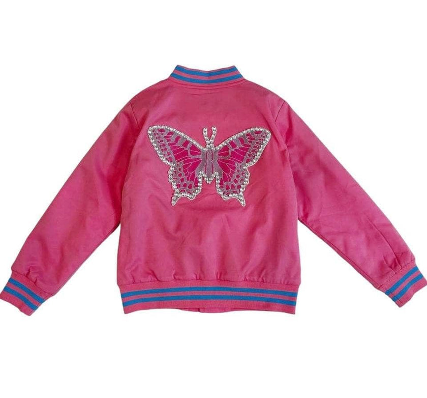 Crystal Butterfly Patch Jacket
