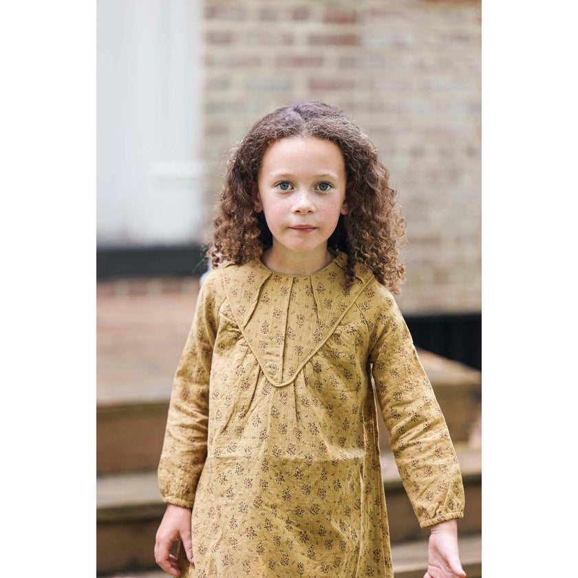 Winter Forest Long Sleeve Drop Shoulder Comfort Fit Dress