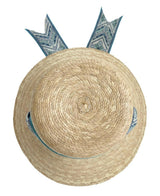 Clematis Bucket Hat (PreOrder Shipping June 15th) - Vintage Blue Azure Tapestry Short Ribbon