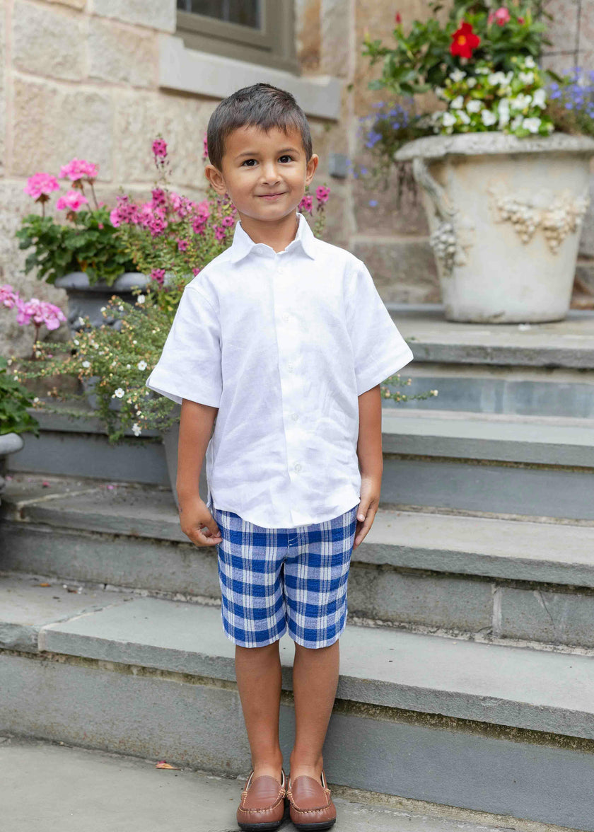 Plaid Seersucker Short